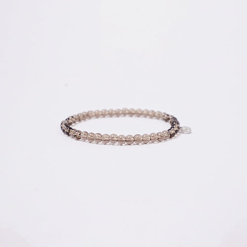 Bracelet Délicat Quartz Transparent 4mm - Élastique & Waterproof