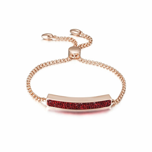 Bracelet Barre d'Amitié Brillant - Plaqué Or 14K