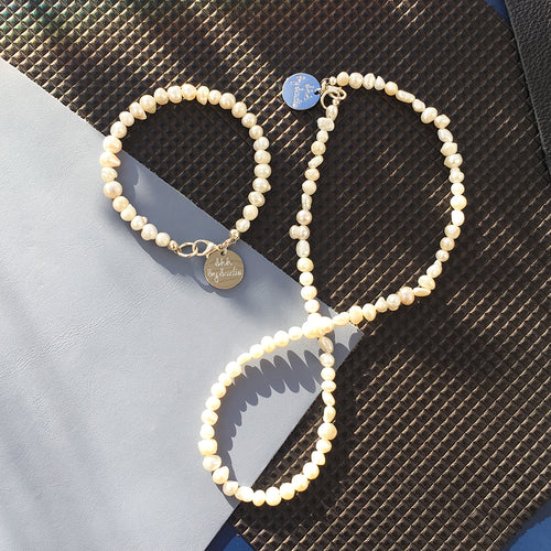 Collier & Bracelet Perles Fines - Élégance Inémporelle