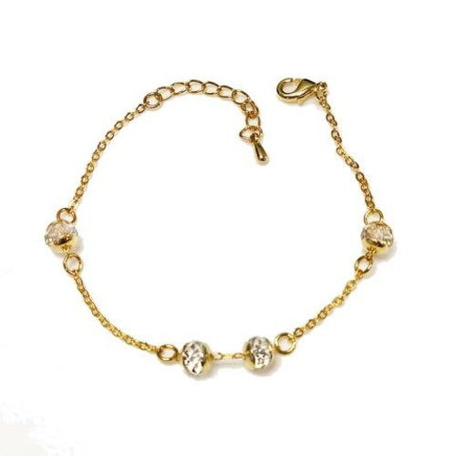 Bracelet Chaîne Madison - Plaqué Or 14K & Cristaux Swarovski