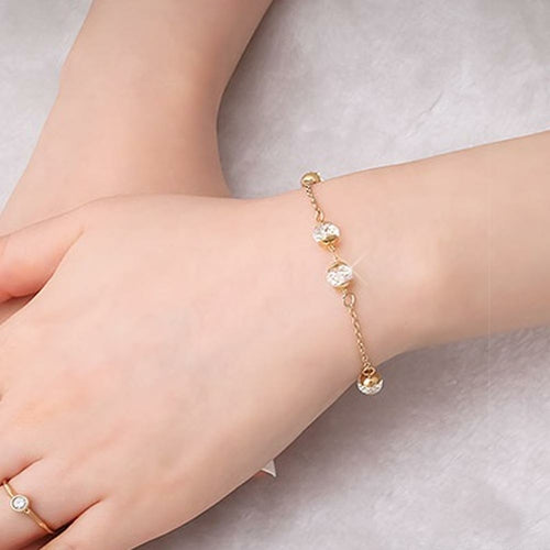 Bracelet Chaîne Madison - Plaqué Or 14K & Cristaux Swarovski