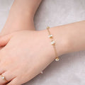 Bracelet Chaîne Madison - Plaqué Or 14K & Cristaux Swarovski